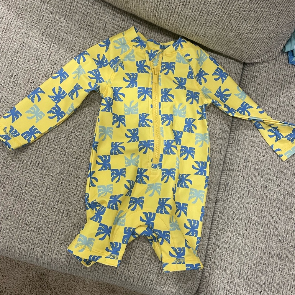 Yellow and Blue Kids One Piece